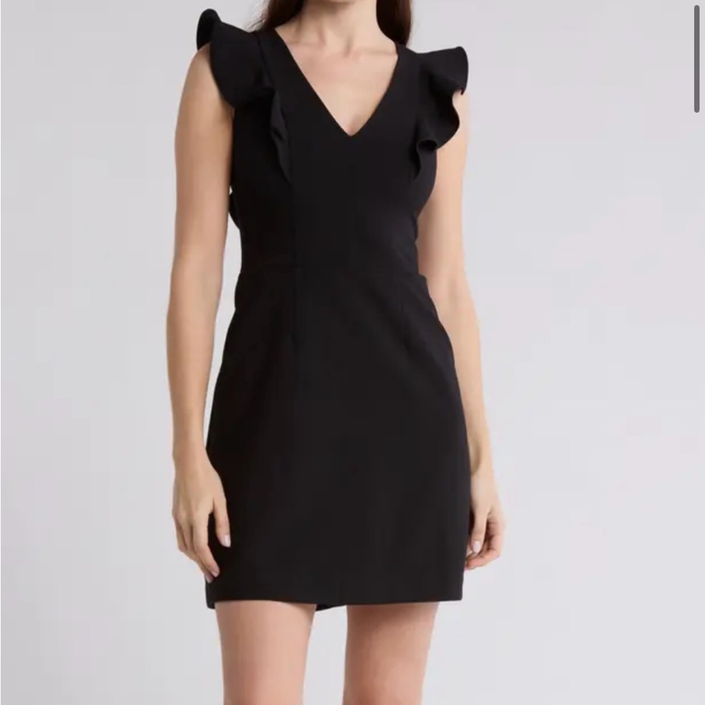 French Connection flutter sleeve, knee length dress